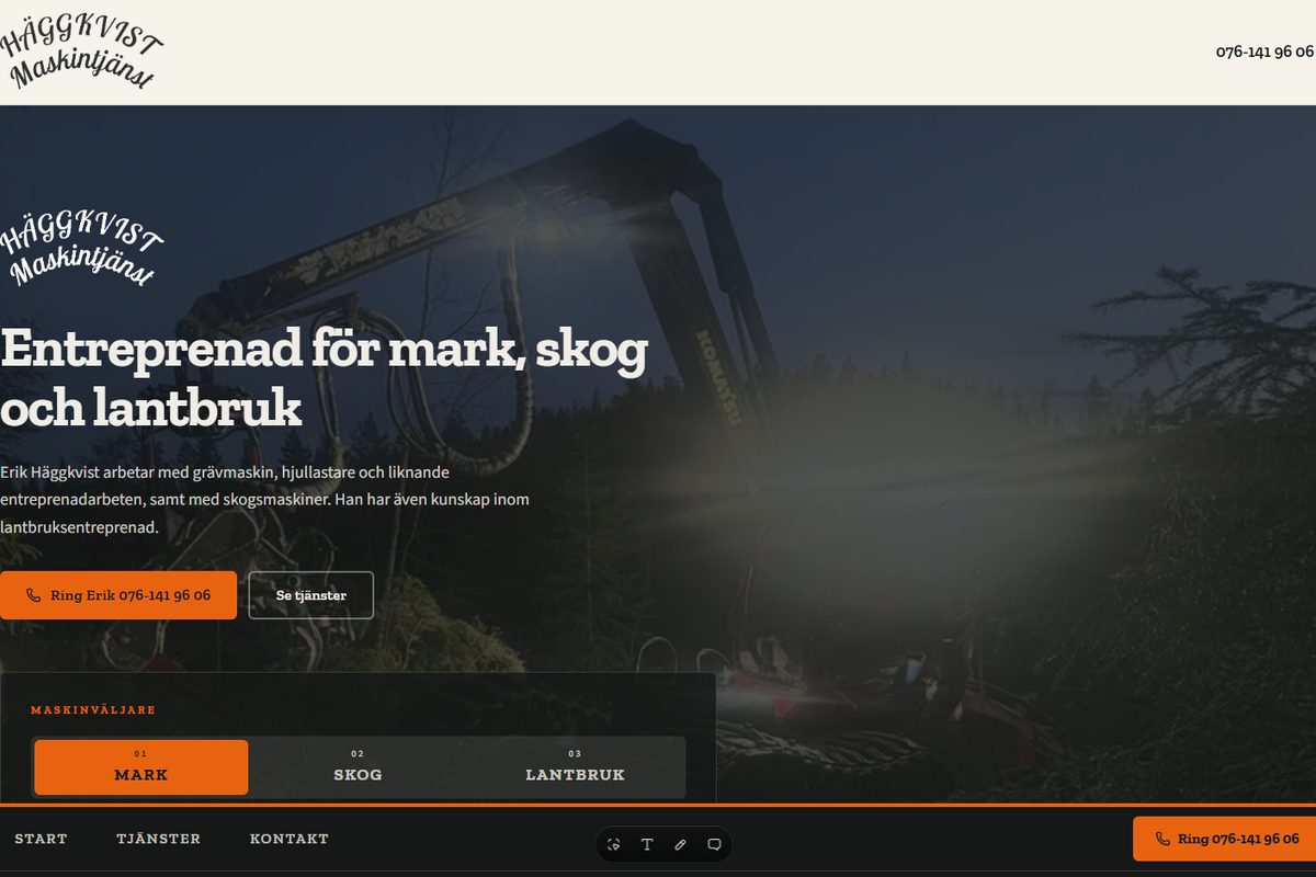 Skärmdump av Erik Häggkvist